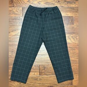 Aritzia Babaton Plaid Drawstring Straight Leg Pants – Size L